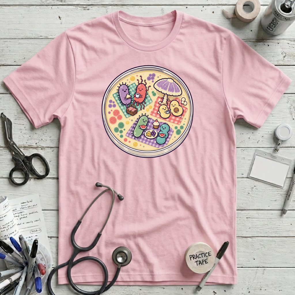 Microbial Picnic T-Shirt - Pink