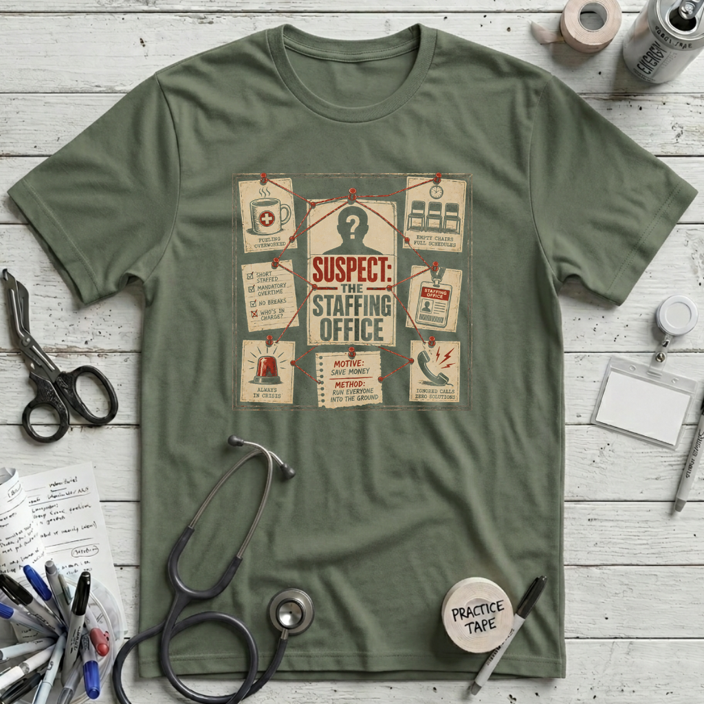 Suspect: Staffing Office T-Shirt