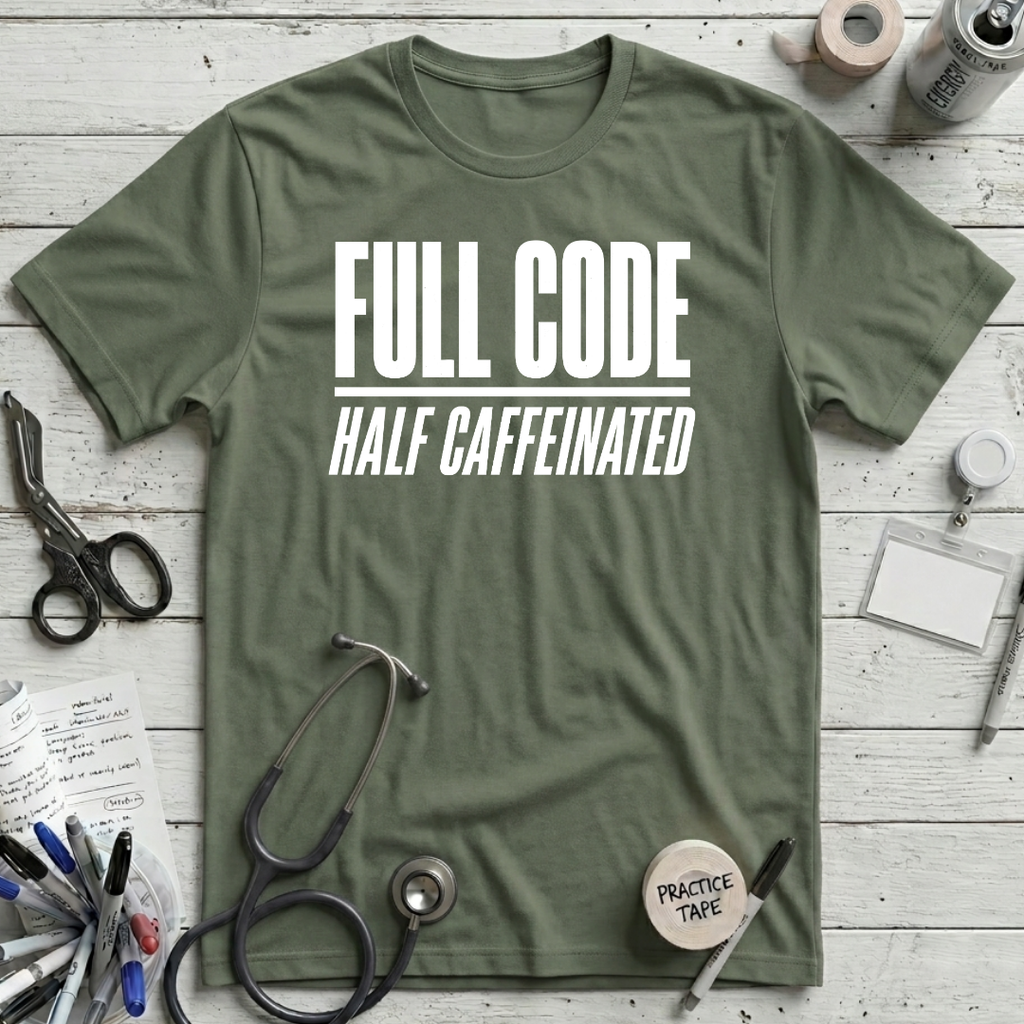 Half Caffeinated - Military Green