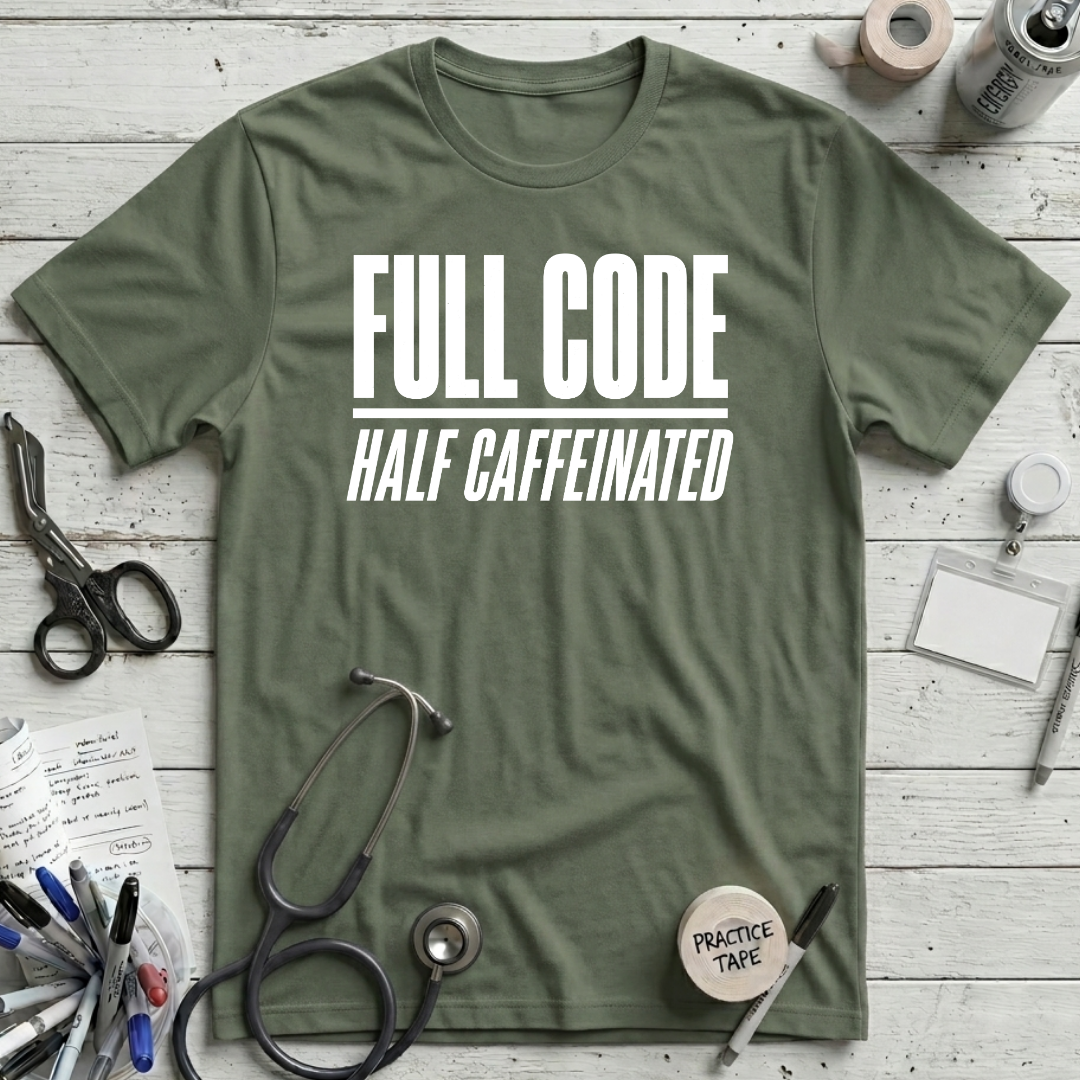 Half Caffeinated - Military Green