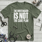 Whiteboard Care Plan T-Shirt - Military Green