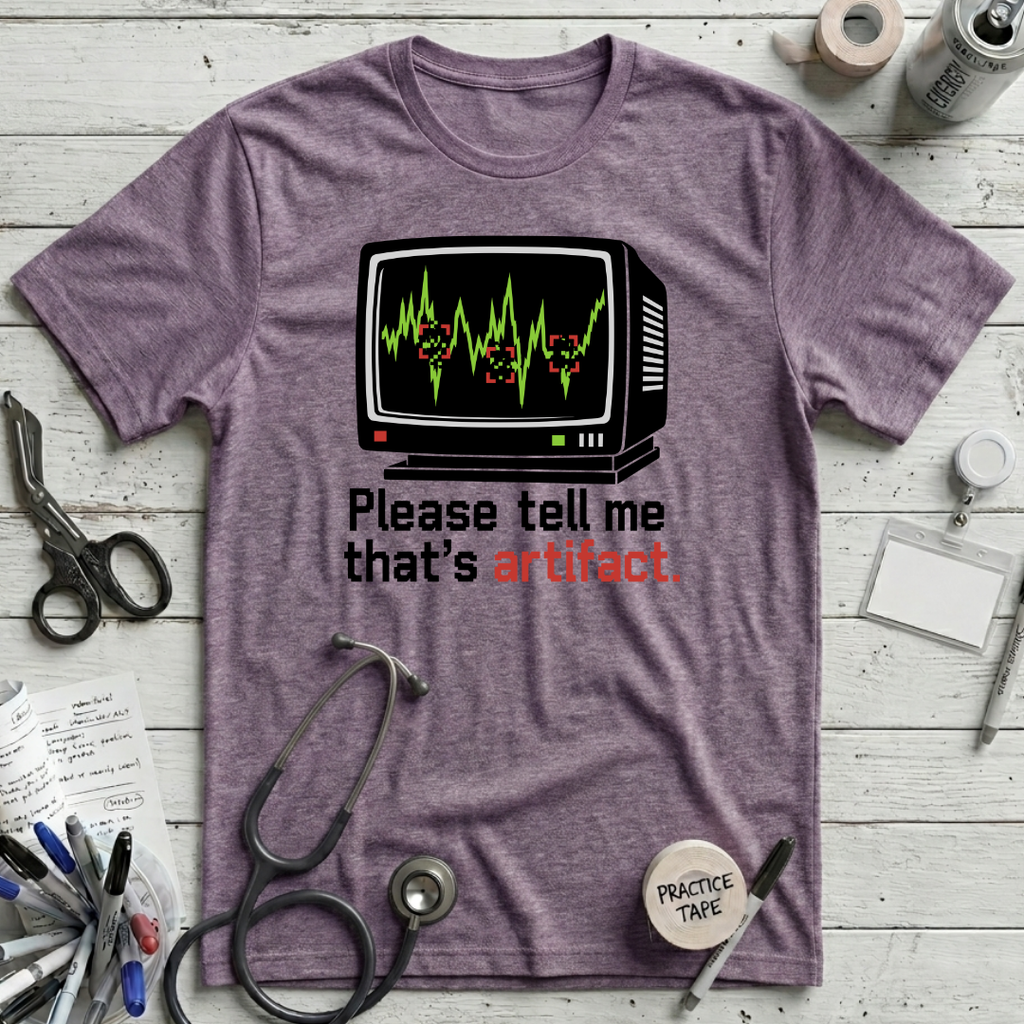 Monitor Artifact T-Shirt - Heather Purple