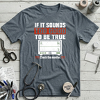 Monitor Check T-Shirt - Heather Slate