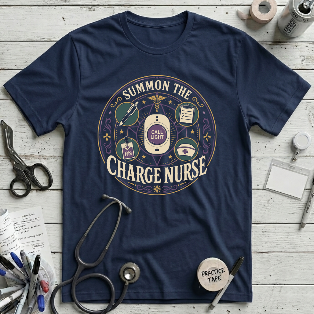 Summon Charge Nurse T-Shirt - Navy