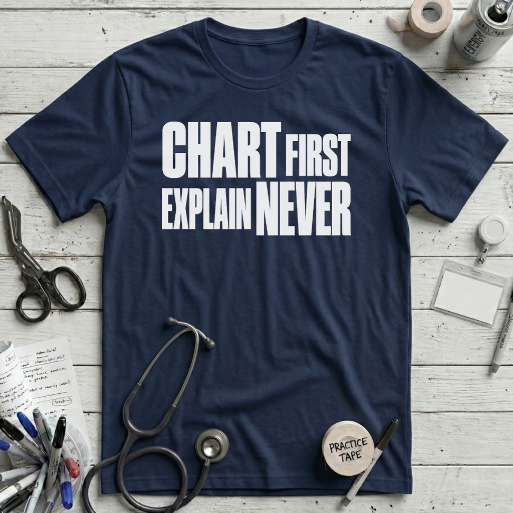 Explain Later T-Shirt - Navy