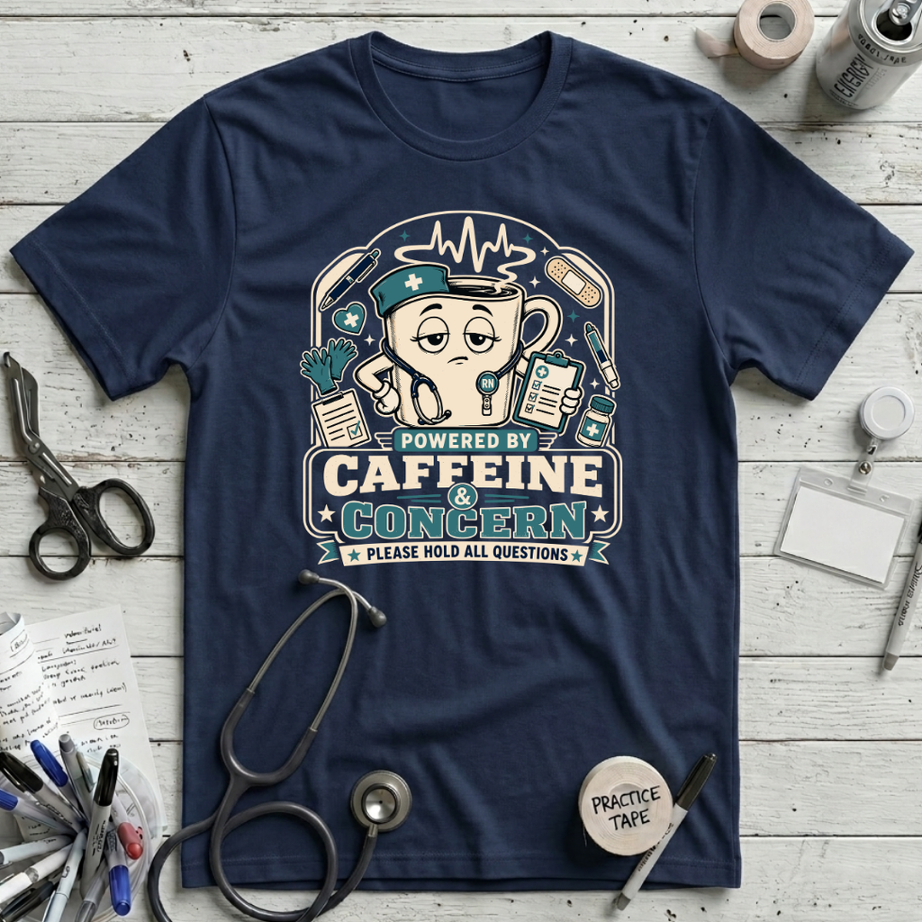 Powered by Caffeine and Concern T-Shirt
