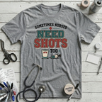 Need Shots T-Shirt - Athletic Heather