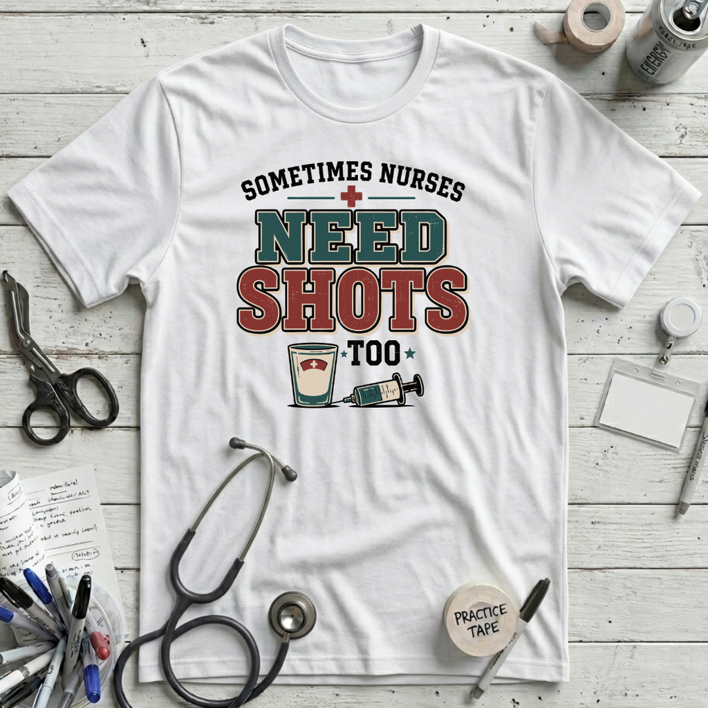 Need Shots T-Shirt - White