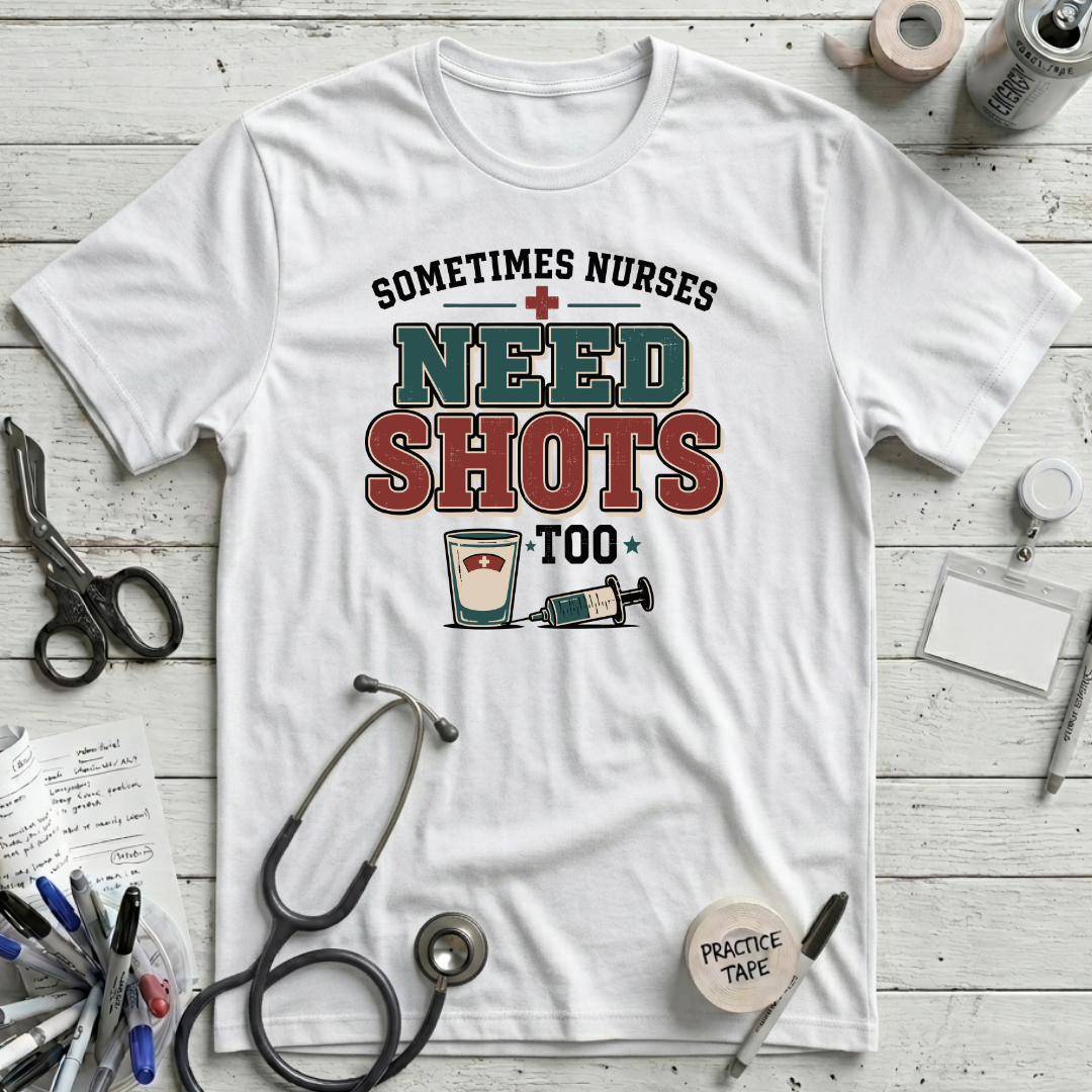 Need Shots T-Shirt - White