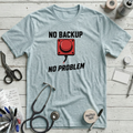 No Backup T-Shirt - Heather Prism Ice Blue