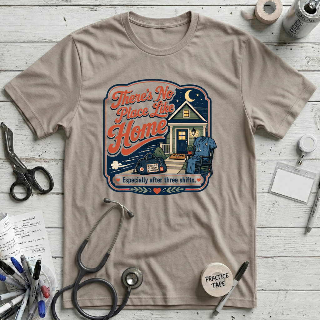 No Place Like Home T-Shirt - Heather Dust
