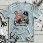 No Place Like Home T-Shirt - Heather Prism Ice Blue