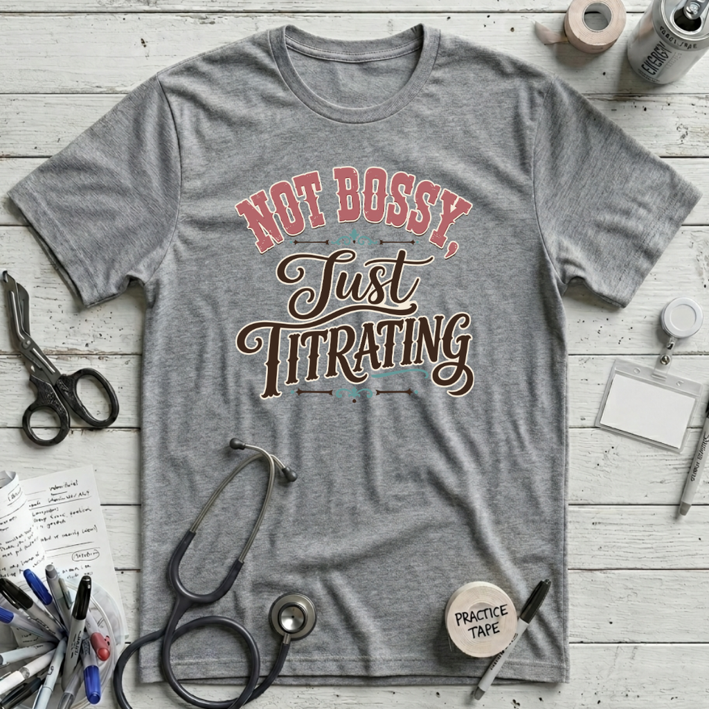 Not Bossy T-Shirt - Athletic Heather