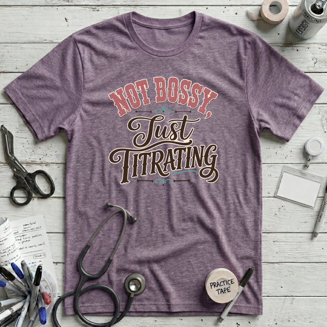 Not Bossy T-Shirt - Heather Purple