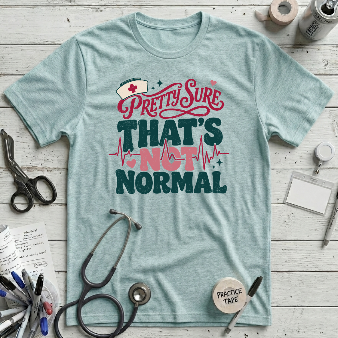 Not Normal T-Shirt - Heather Ice Blue