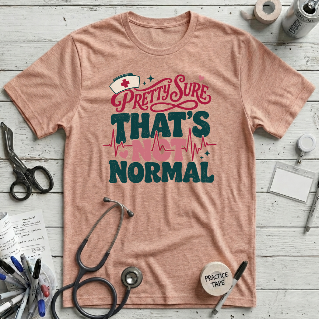 Not Normal T-Shirt - Heather Prism Peach