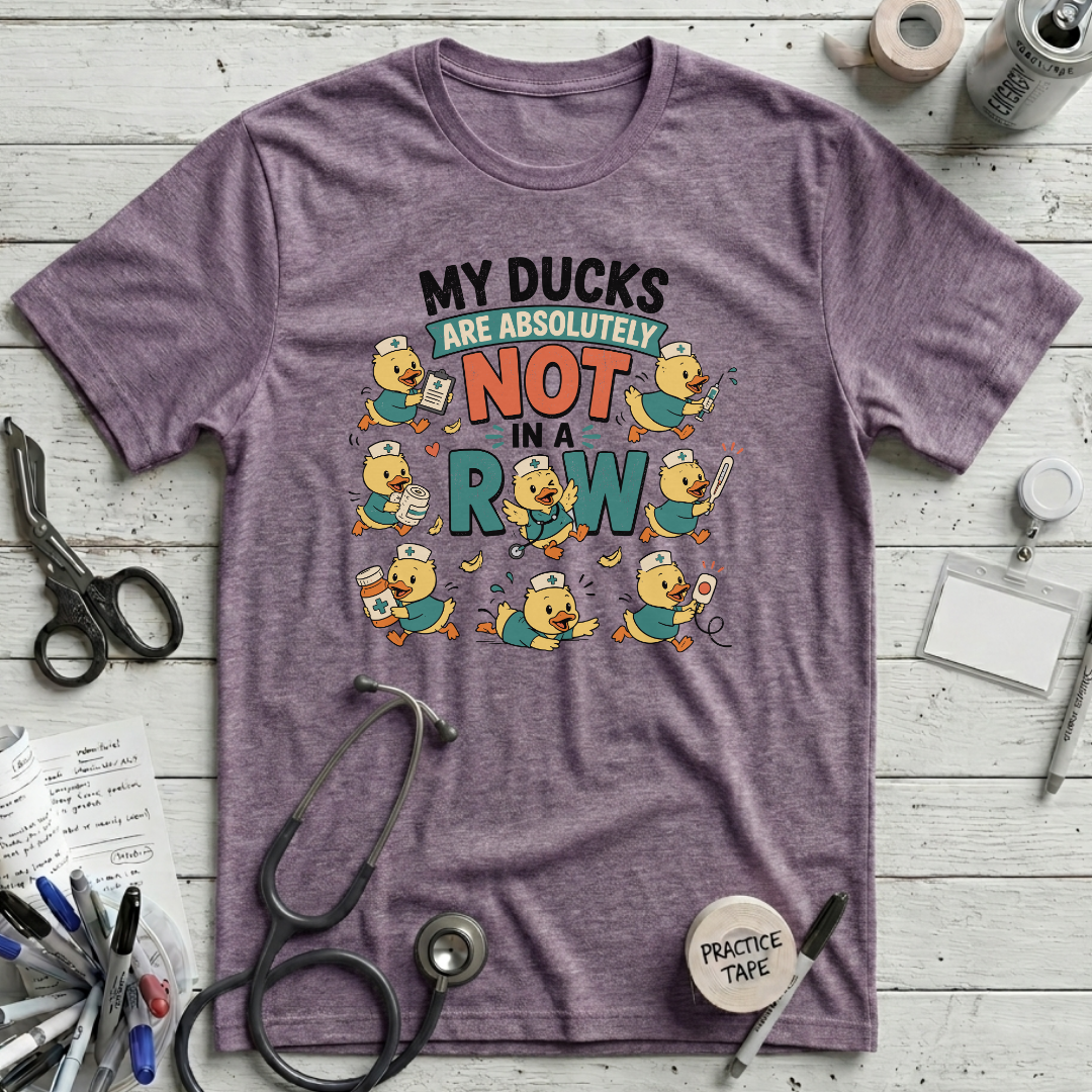 Not in a Row T-Shirt - Heather Purple