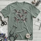 Nurse Bat T-Shirt - Dusty Blue