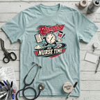 Nurse Time T-Shirt - Heather Ice Blue