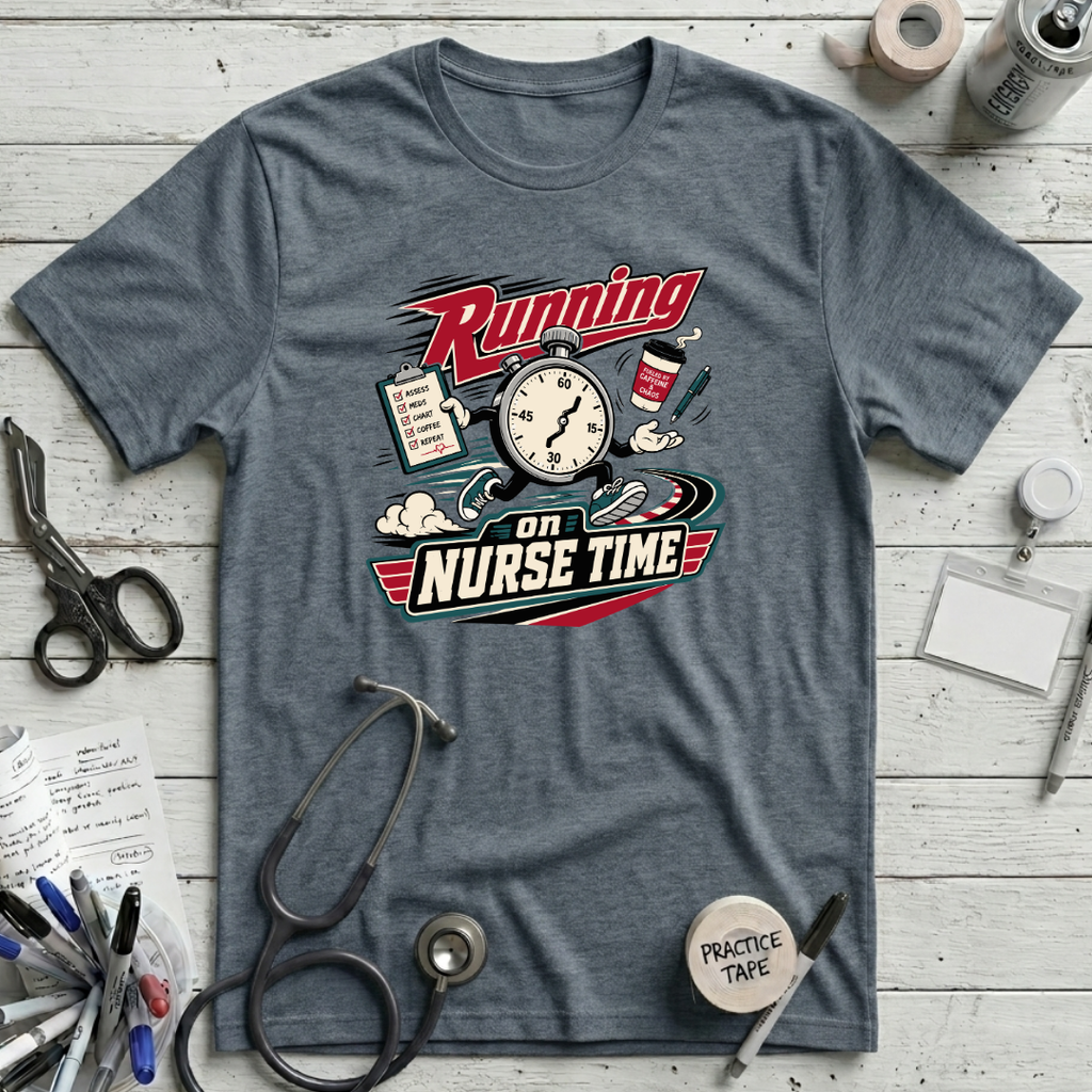 Nurse Time T-Shirt - Heather Slate