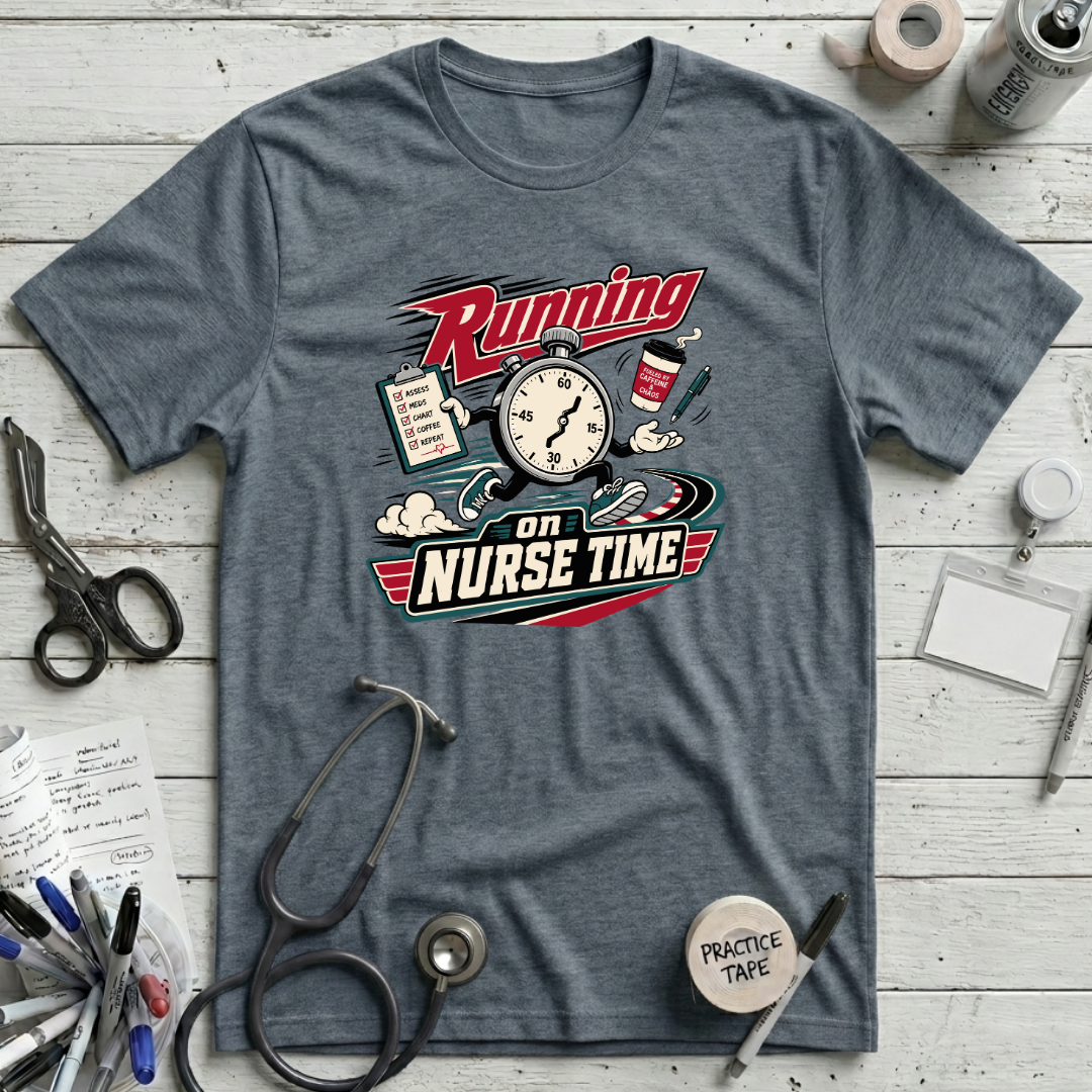 Nurse Time T-Shirt - Heather Slate