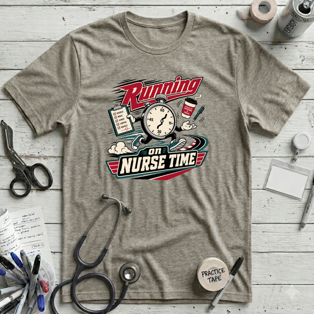 Nurse Time T-Shirt - Heather Stone