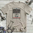 Nursing Manual T-Shirt - Heather Prism Natural