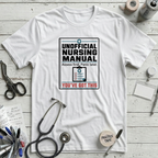 Nursing Manual T-Shirt - White