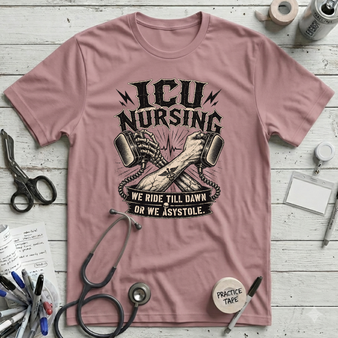 Ride 'Till Dawn or Asystole T-Shirt