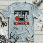 Out of Patience T-Shirt - Heather Prism Ice Blue