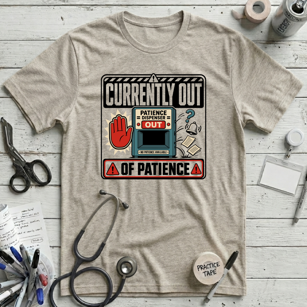Out of Patience T-Shirt - Heather Prism Natural