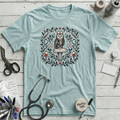 Owl Nurse T-Shirt - Heather Ice Blue