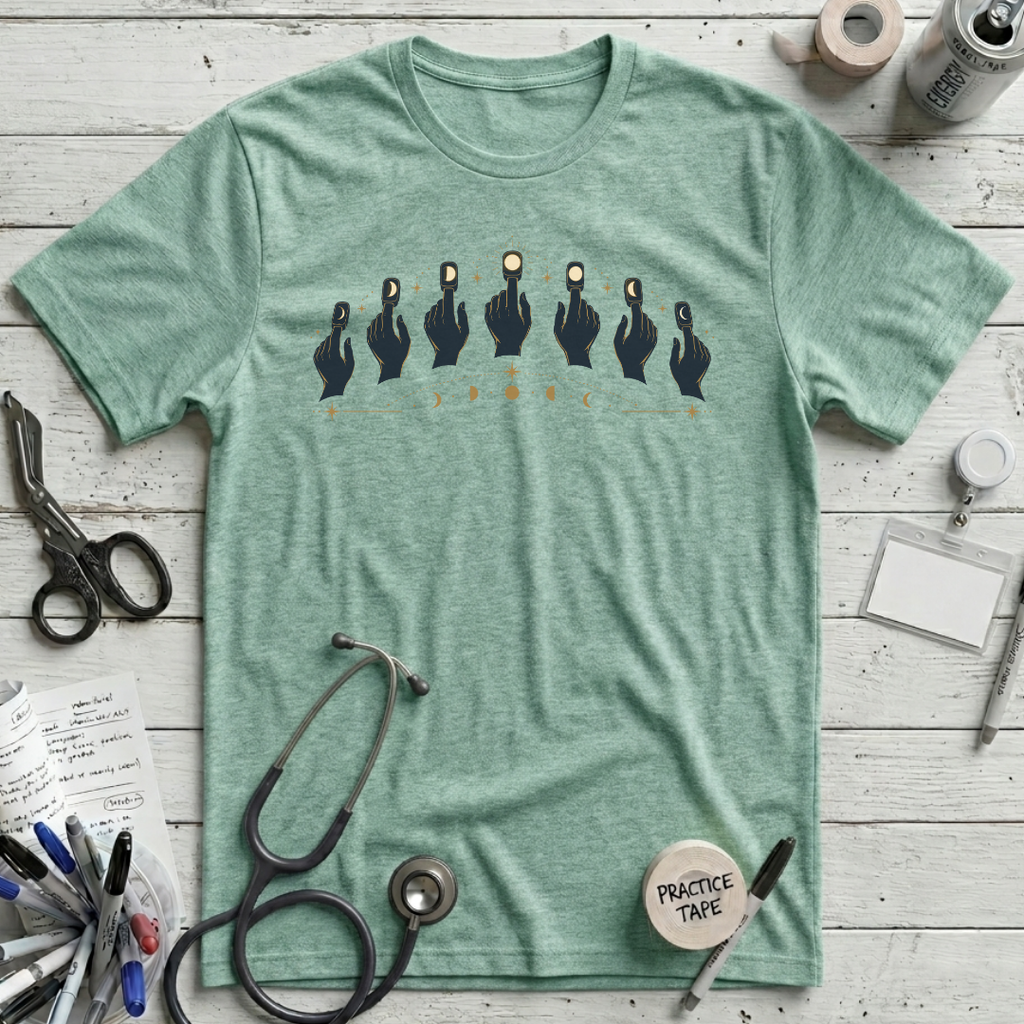 Oxygen Sats Phases T-Shirt - Heather Prism Mint