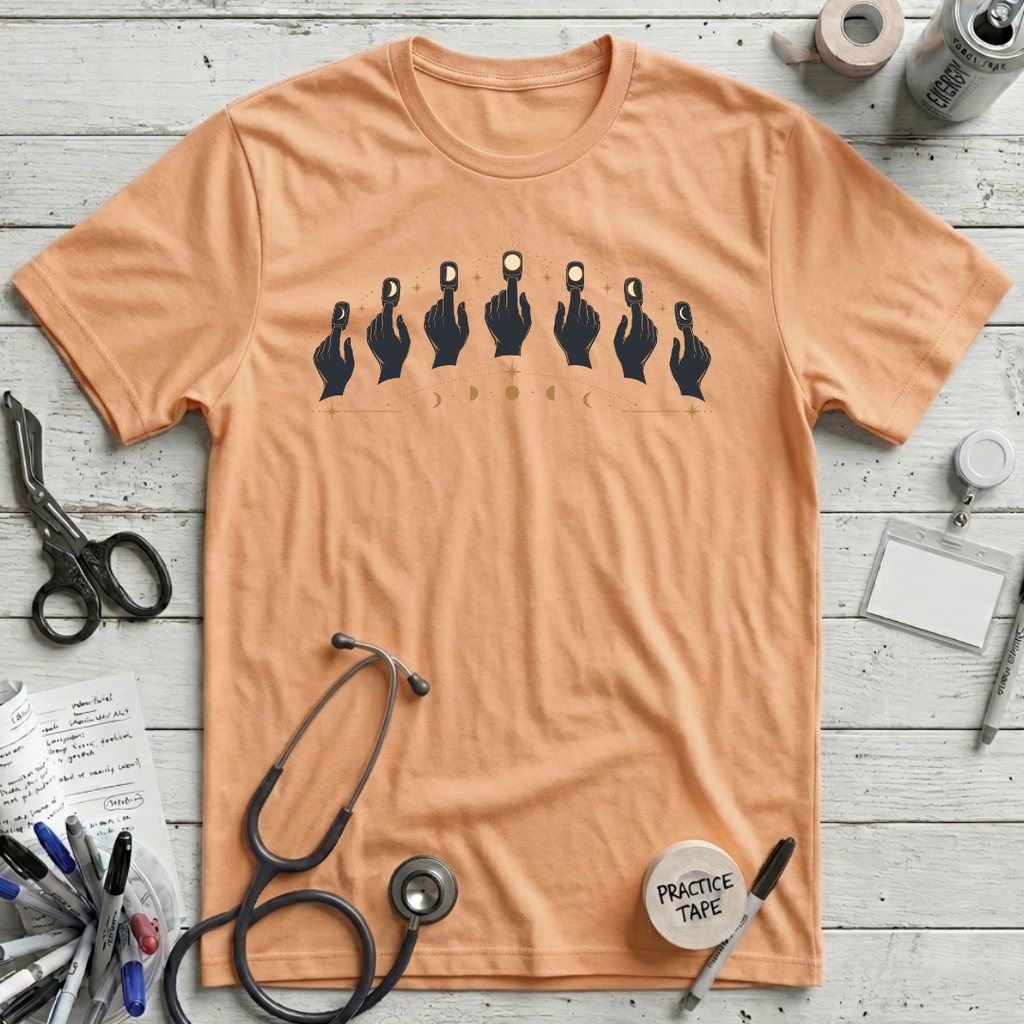 Oxygen Sats Phases T-Shirt - Peach