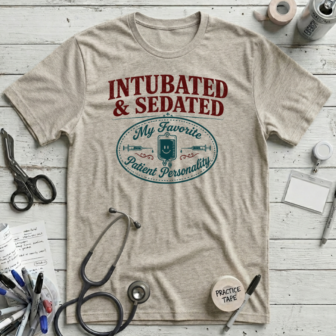 Patient Personality T-Shirt - Heather Prism Natural