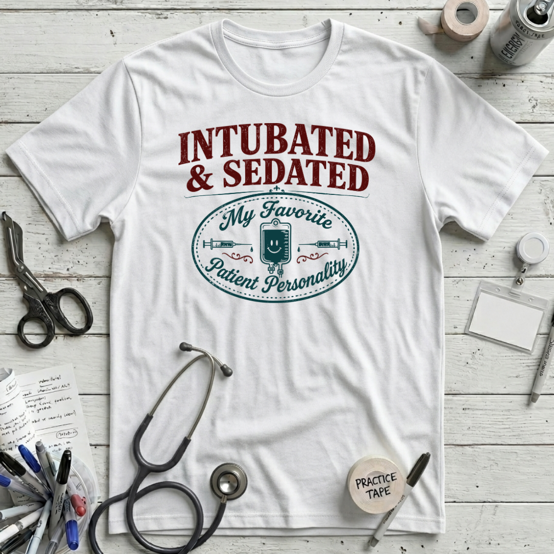 Patient Personality T-Shirt - White