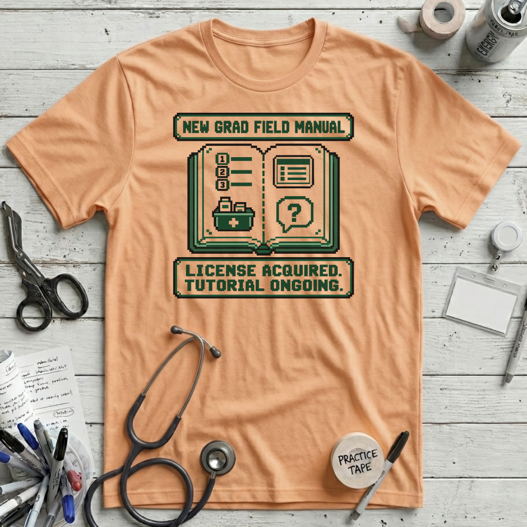 New Grad Manual T-Shirt - Peach