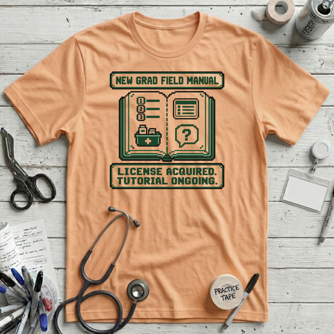 New Grad Manual T-Shirt - Peach