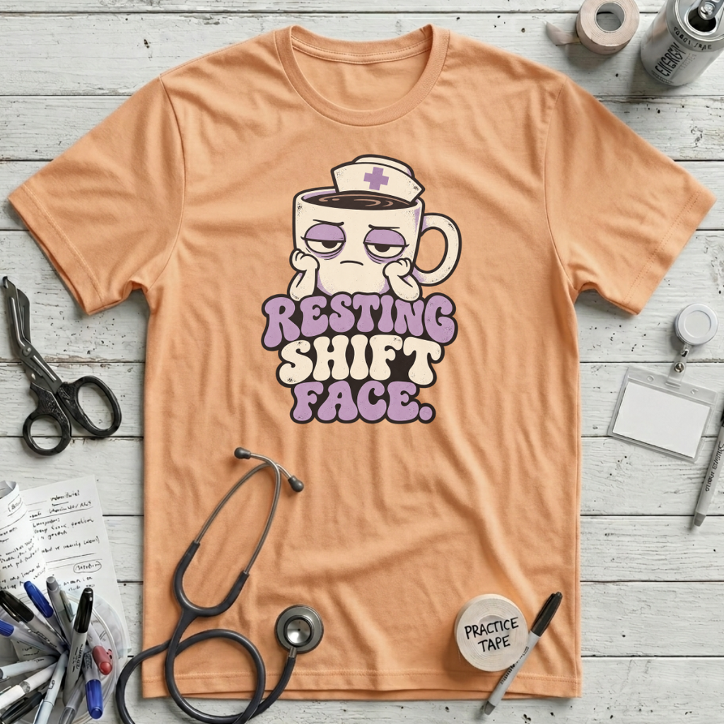 Resting Shift Face T-Shirt