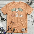 Nursing Origami T-Shirt - Peach