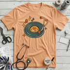 Stethoscope Vinyl Turntable T-Shirt
