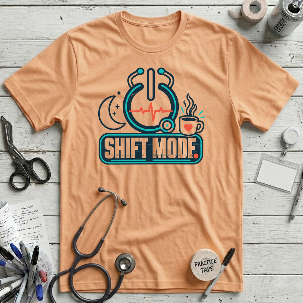 Shift Mode T-Shirt - Peach