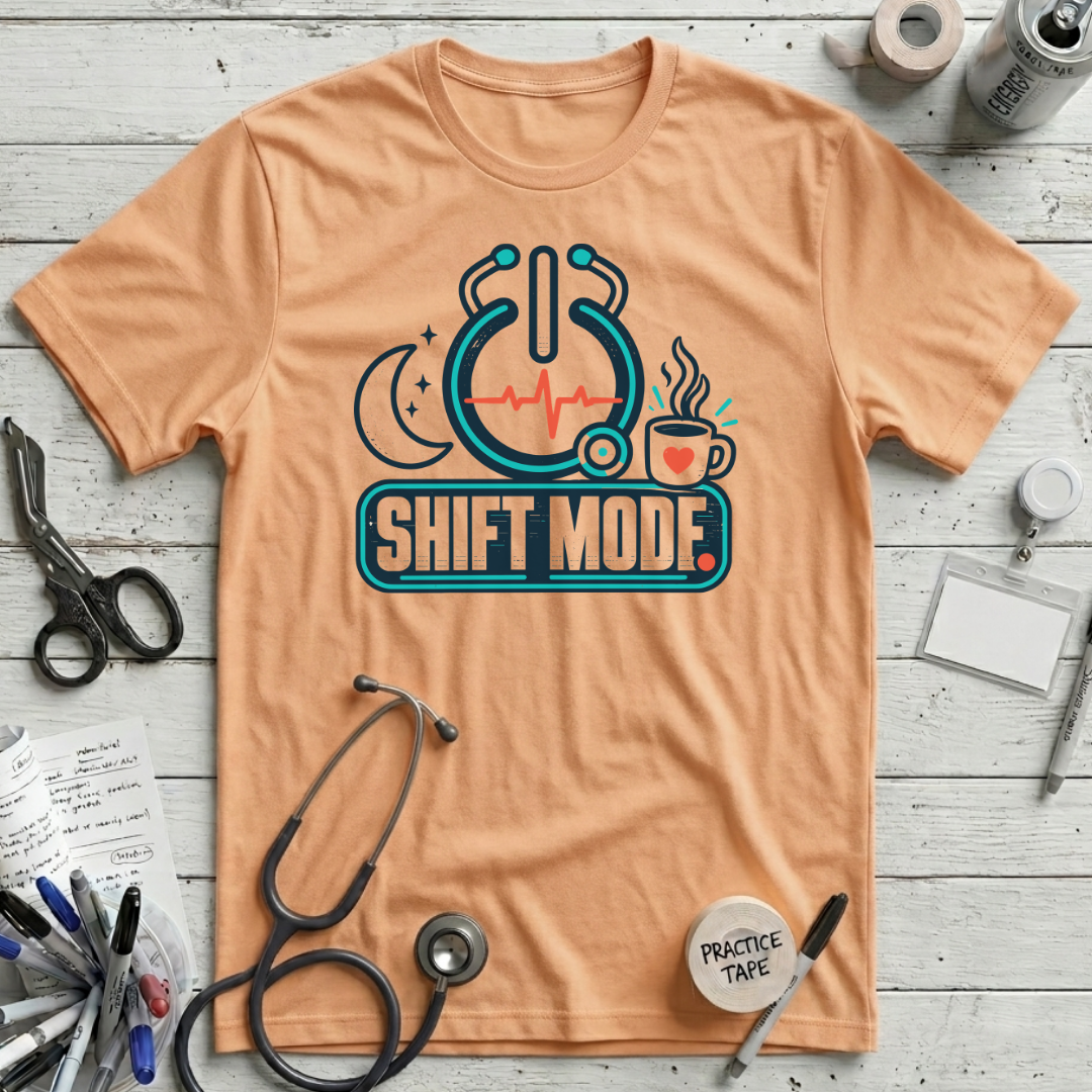 Shift Mode T-Shirt - Peach