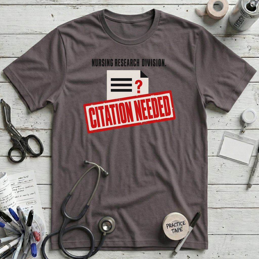 Citation Needed T-Shirt - Pebble Brown