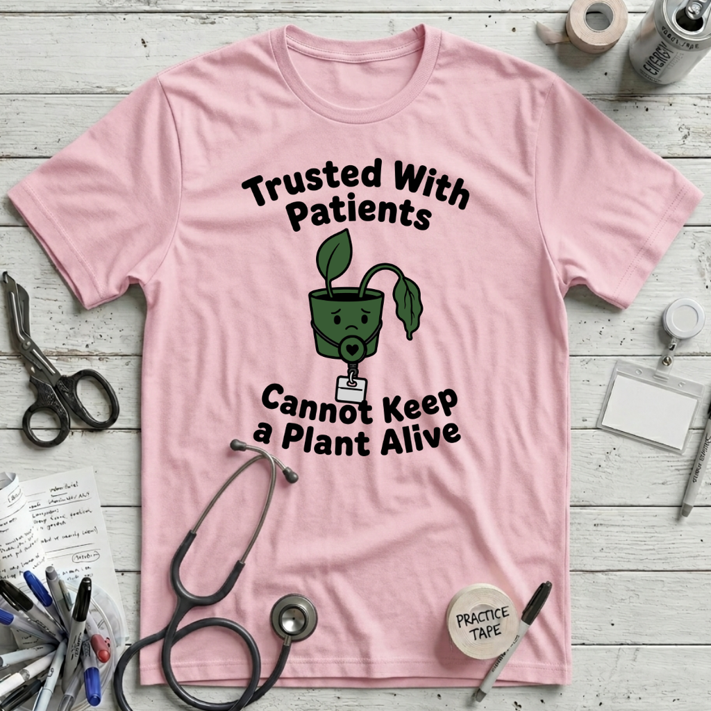 Patient Plant T-Shirt - Pink