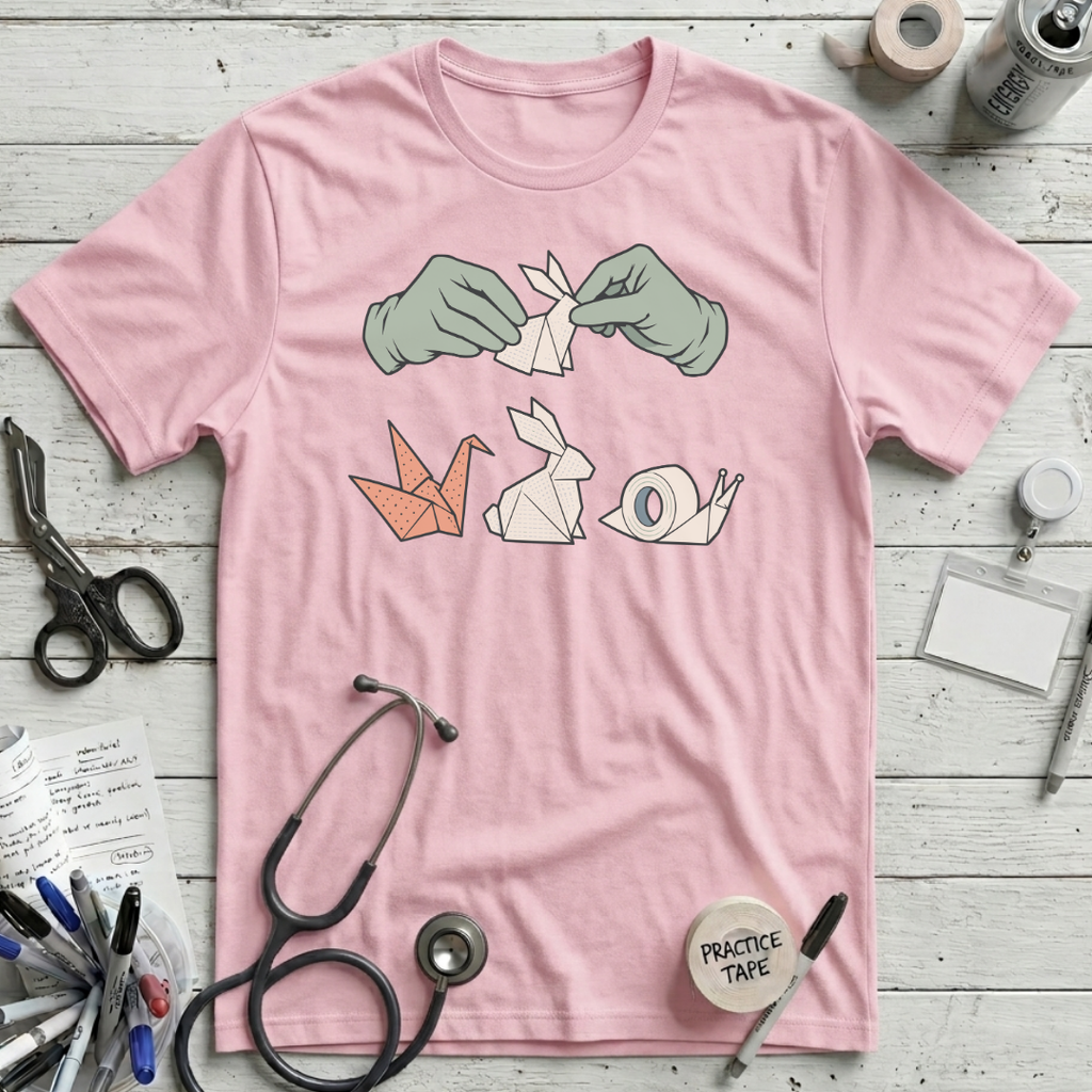 Nursing Origami T-Shirt - Pink