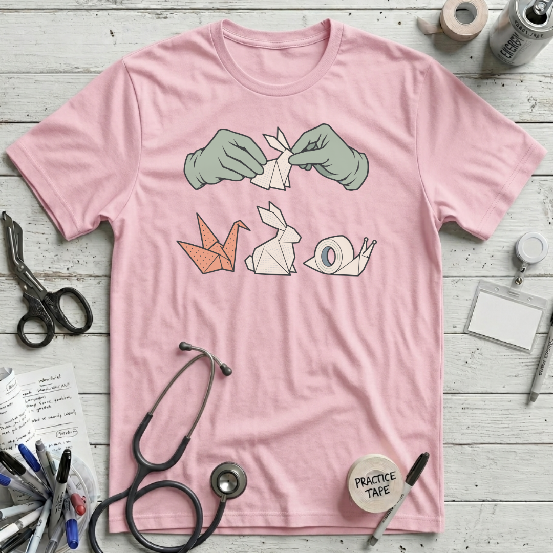Nursing Origami T-Shirt - Pink