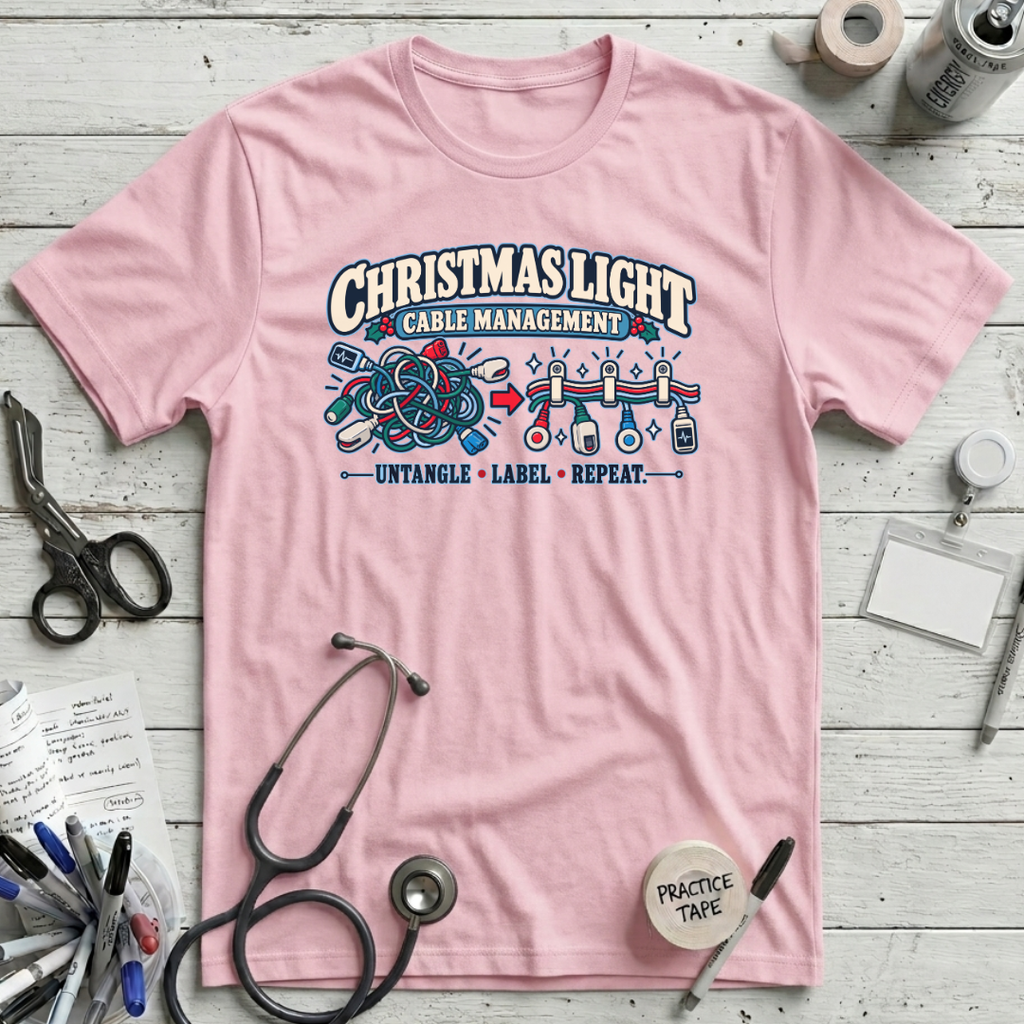 Christmas Cable Management T-Shirt