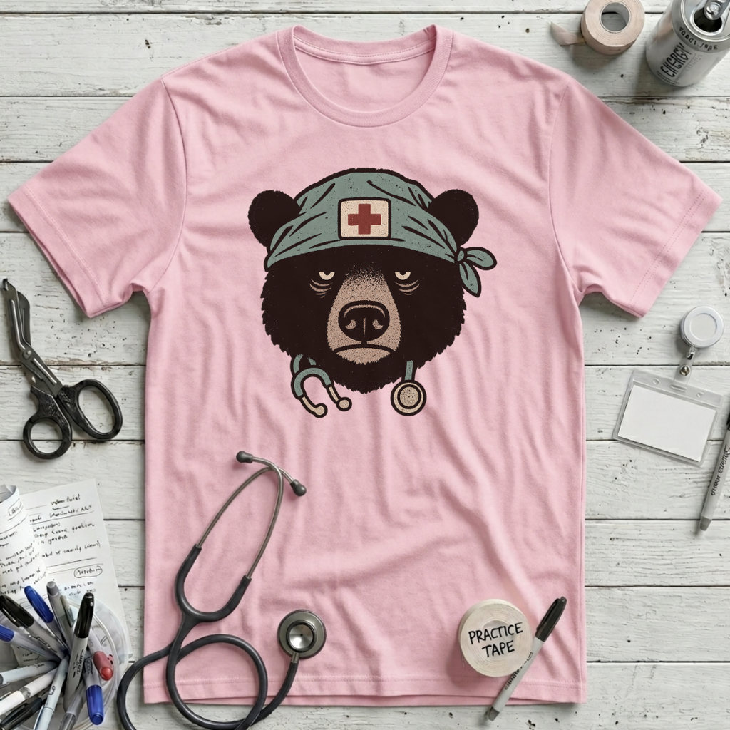 Grumpy Nurse Bear T-Shirt