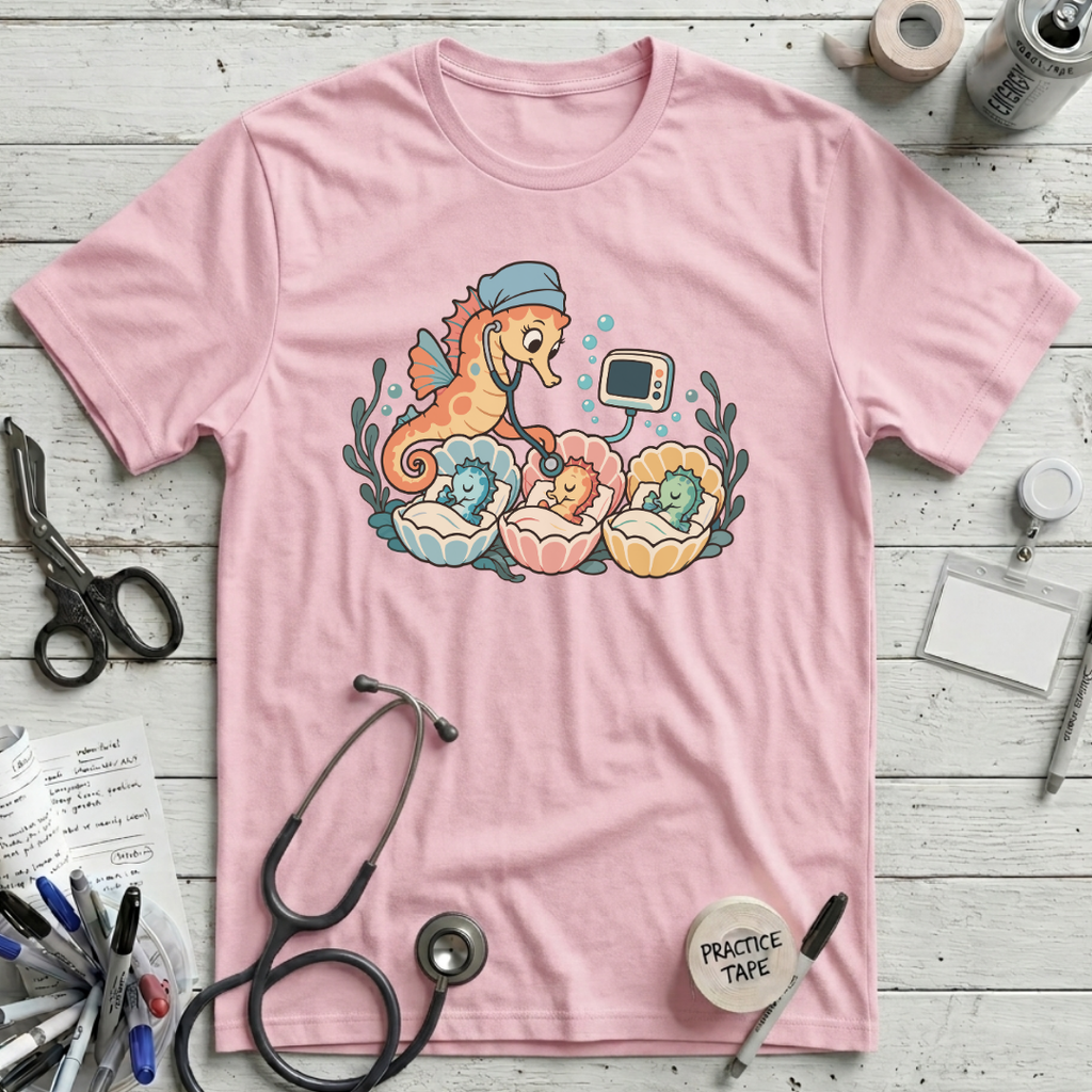 Seahorse Nursery Rounds T-Shirt